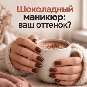 Шоколадный маникюр: кому он идёт и с чем его носить